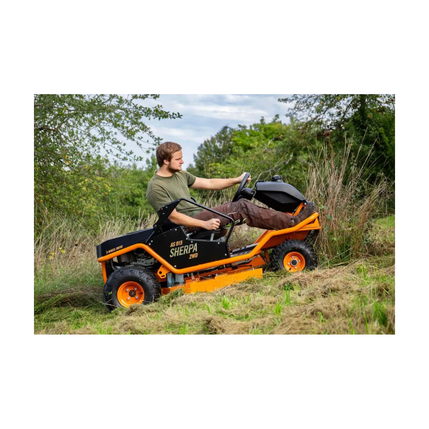 TONDEUSE DÉBROUSSAILLEUSE AUTOPORTÉE – AS MOTOR – AS 920 Sherpa 2WD Loncin