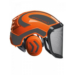 Casque forestier - PROTOS - Orange et Gris