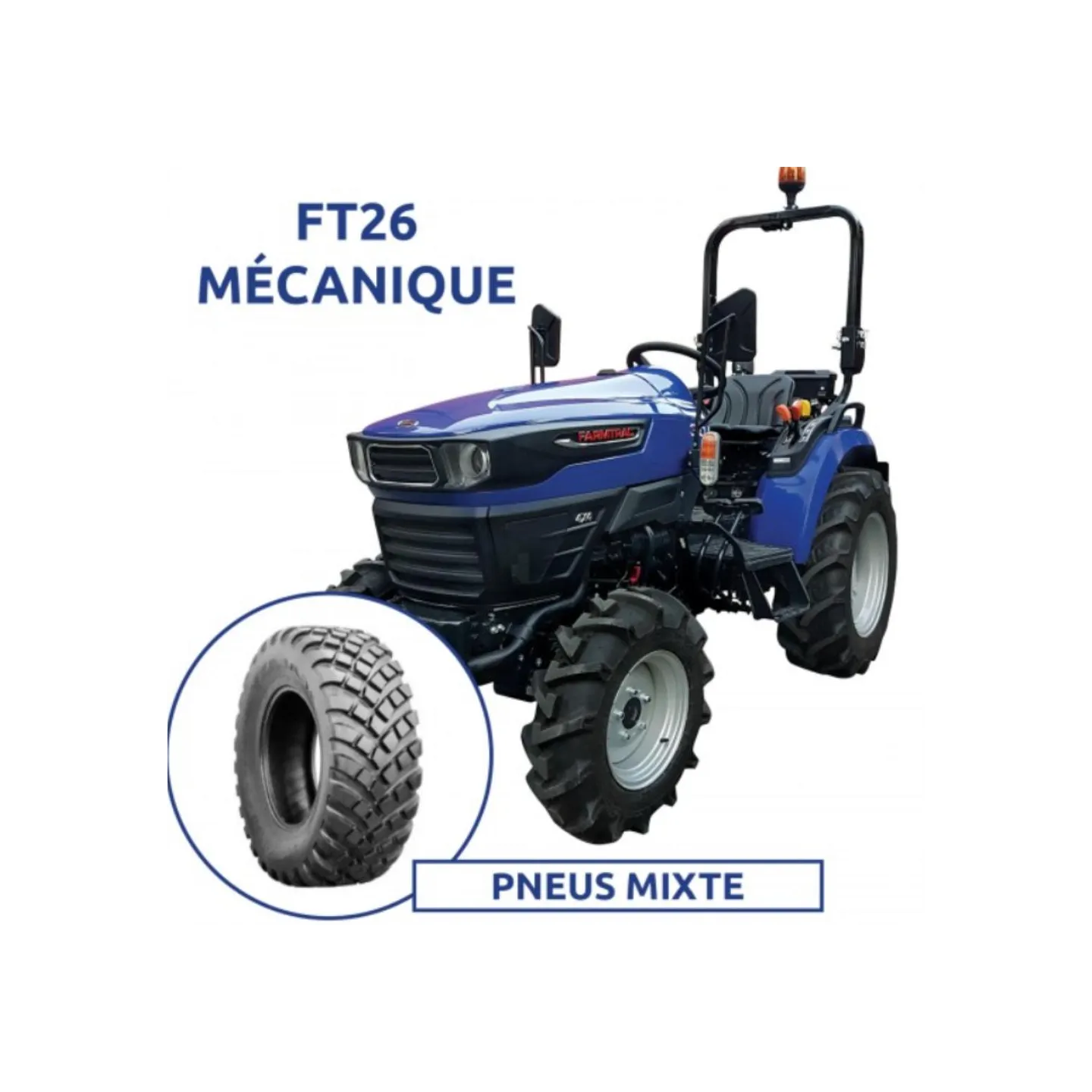 TRACTEUR FT26 - MECA - PNEU MIXTE - FARMTRAC