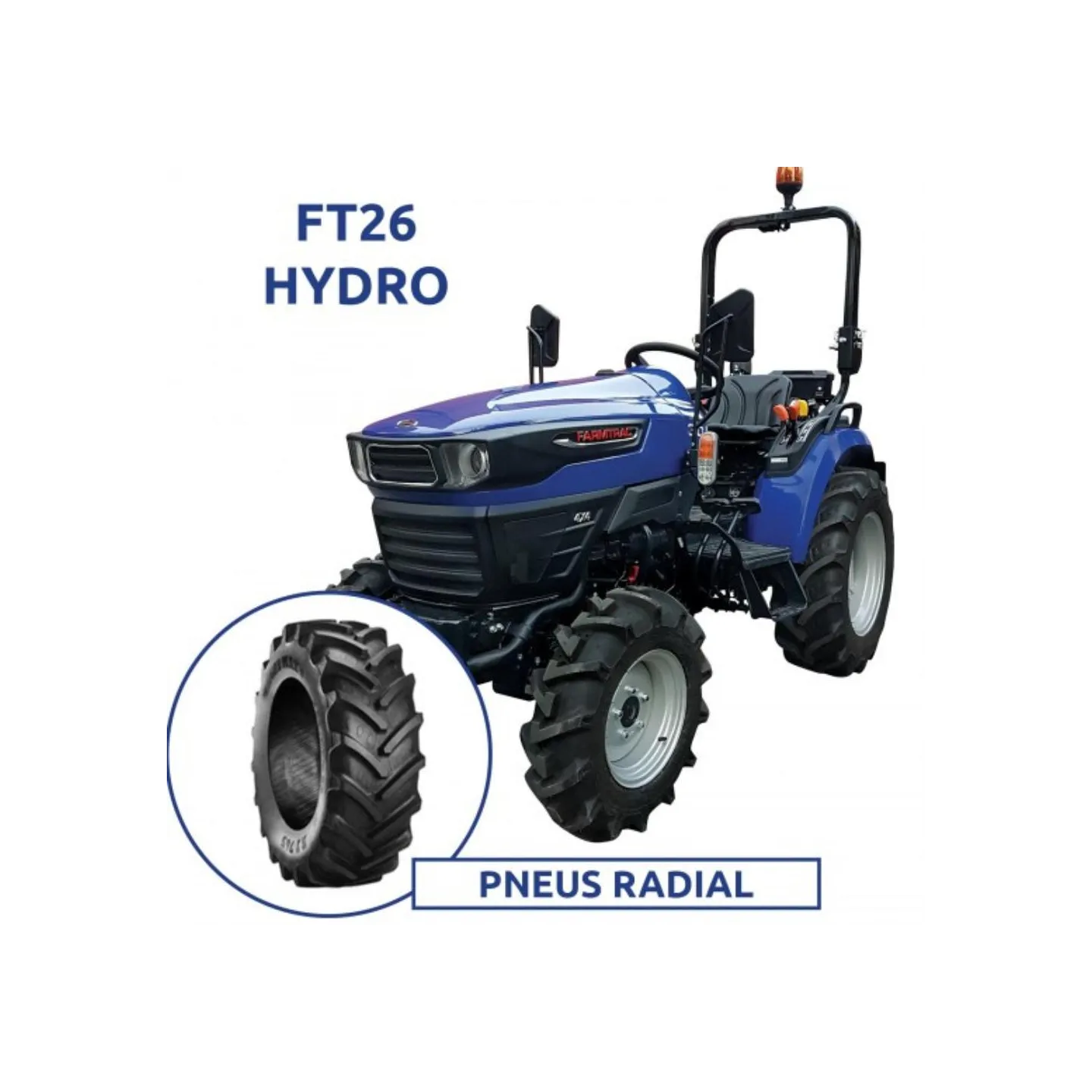 TRACTEUR FT26 - HYDRO - PNEU RADIAL - FARMTRAC