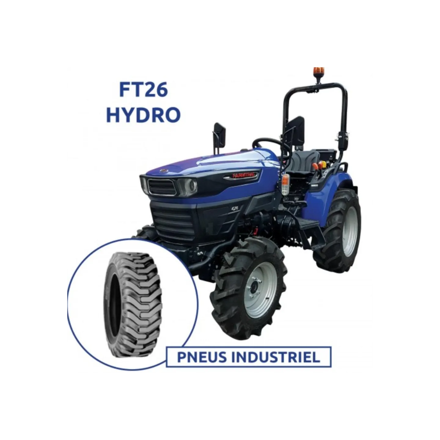 TRACTEUR FT26 - HYDRO - PNEU INDUSTRIEL - FARMTRAC