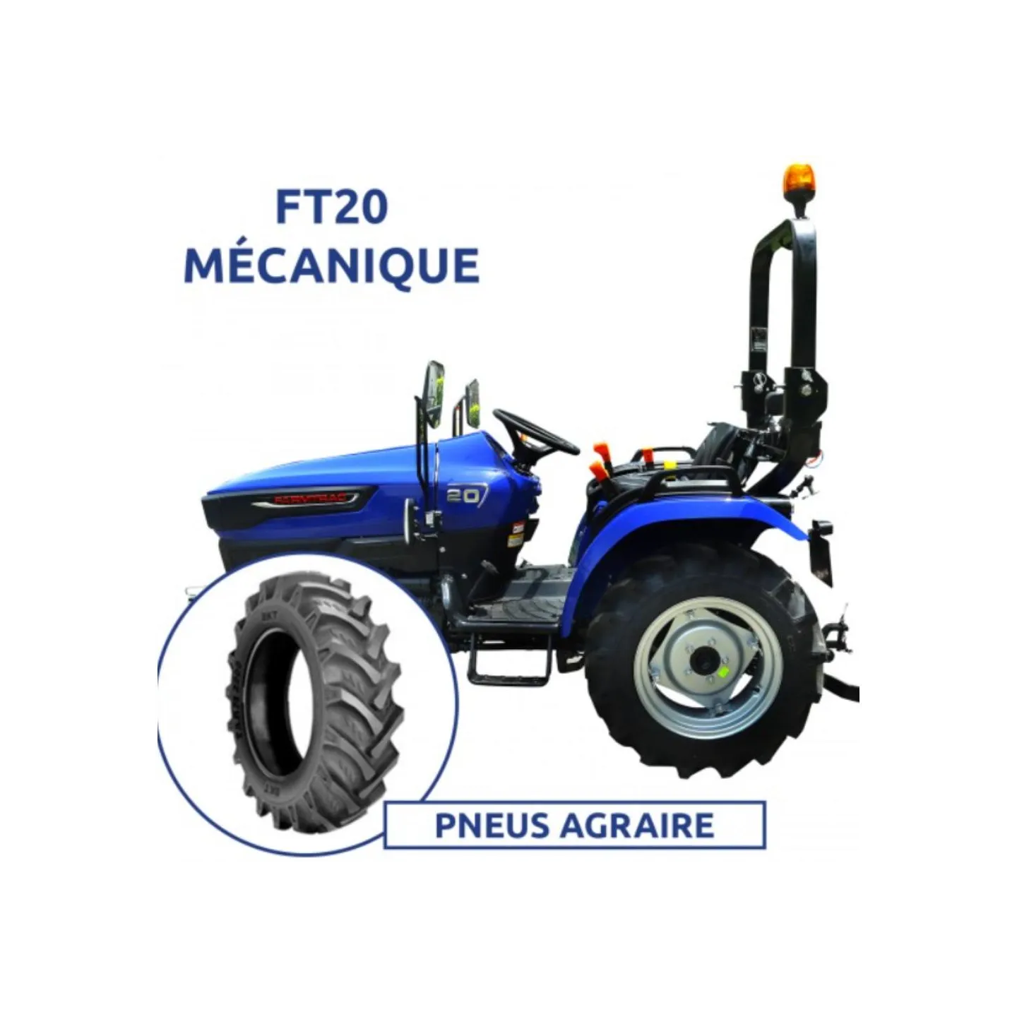 TRACTEUR FT20 - MECA - PNEU AGRAIRE - FARMTRAC